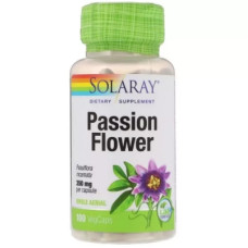 Трави Solaray Пассифлора, Passion Flower, 100 капсул (SOR-01430)