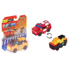 Машина Flip Cars 2 в 1 Фронтальний навантажувач і Пожежний автомобіль (EU463875-14)