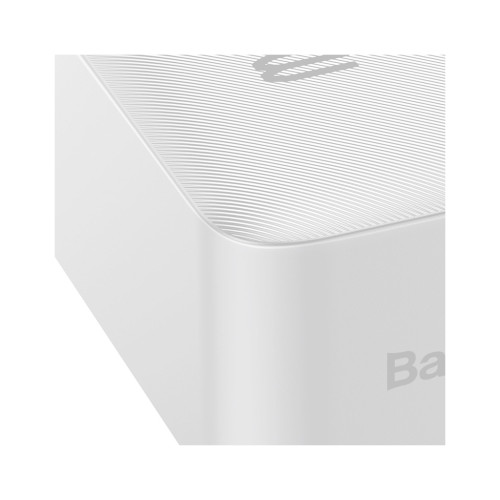 Батарея універсальна Baseus Bipow 30000mAh, PD/20W, QC/3.0, USB-C, 2*USB-A, white (PPDML-N02)