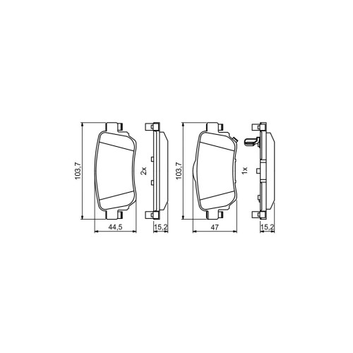 Гальмівні колодки Bosch 0986494816