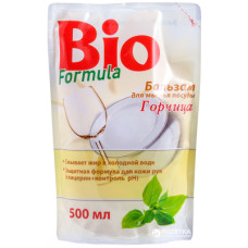 Засіб для ручного миття посуду Bio Formula Гірчиця дой-пак 500 мл (4823015922756)
