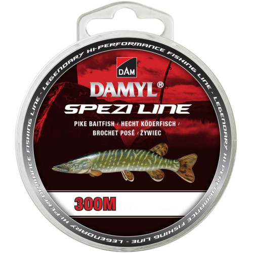 Волосінь DAM Damyl Spezi Line Pike Baitfish 300 м 0.35 мм 9.7 кг Dark Grey (66621)