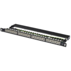 Патч-панель Digitus 19" 0.5U, 24xRJ45, CAT 6 STP в зборі (DN-91624S-SL-SH)