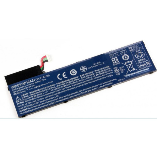 Акумулятор до ноутбука Acer Acer AP12A3i Aspire M3 4850mAh (54Wh) 6cell 11.1V Li-ion (A47020)