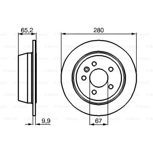 Гальмівний диск Bosch 0 986 478 873