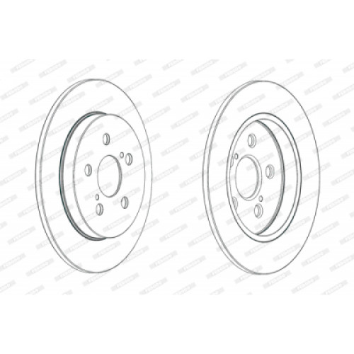 Гальмівний диск FERODO DDF1875C