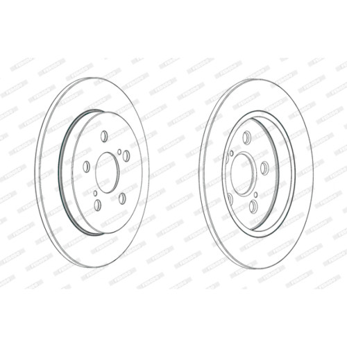 Гальмівний диск FERODO DDF1875C