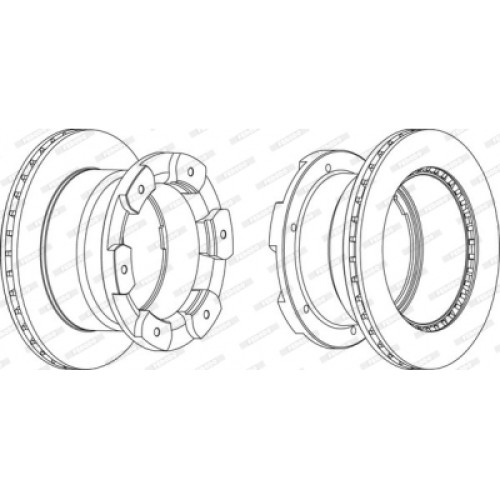 Гальмівний диск FERODO FCR332A