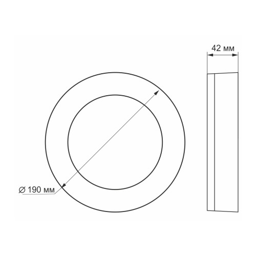 Світильник Videx LED ART IP65  15W 5000K (VL-BHFR-155)