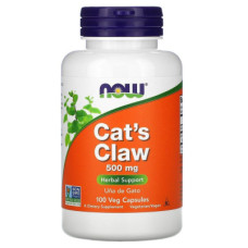 Трави Now Foods Котячий кіготь, 500 мг, Cat's Claw, 100 вегетаріанських капс (NOW-04618)