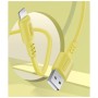 Дата кабель USB 2.0 AM to Lightning 1.0m soft silicone yellow ColorWay (CW-CBUL043-Y)