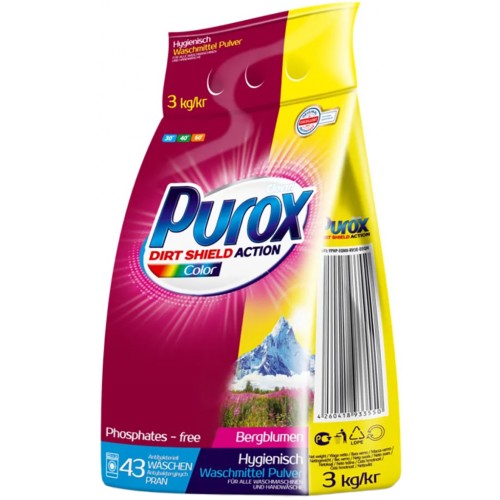 Пральний порошок Purox Color 3 кг (4260418933550)