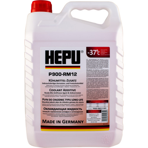 Антифриз HEPU 5л red (P900-RM12-005)