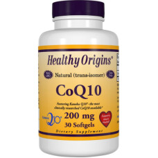 Антиоксидант Healthy Origins Коензим Q10, Kaneka (COQ10), 200 мг, 30 желатинових капсул (HO35047)