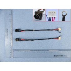 Роз'єм живлення ноутбука з кабелем для Sony PJ545 (6.5mm x 4.4mm + center pin), 4-pin универсальный (A49023)