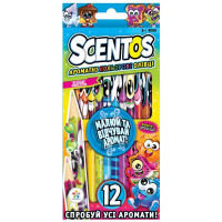 Олівці кольорові Scentos ароматні олівці Фантазія 12 кол (40515)