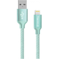 Дата кабель USB 2.0 AM to Lightning mint ColorWay (CW-CBUL004-MT)