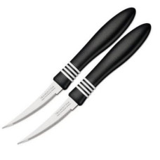 Набір ножів Tramontina COR & COR для томатов 2шт 76 мм Black (23462/203)