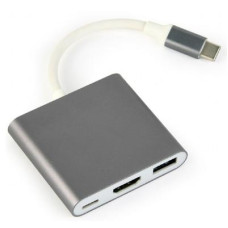 Перехідник USB Type-C to HDMI Cablexpert (A-CM-HDMIF-02-SG)