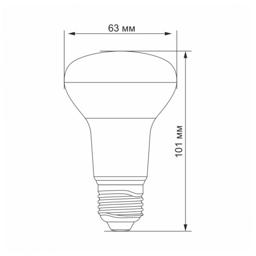 Лампочка Videx LED R63e 9W E27 4100K 220V (VL-R63e-09274)