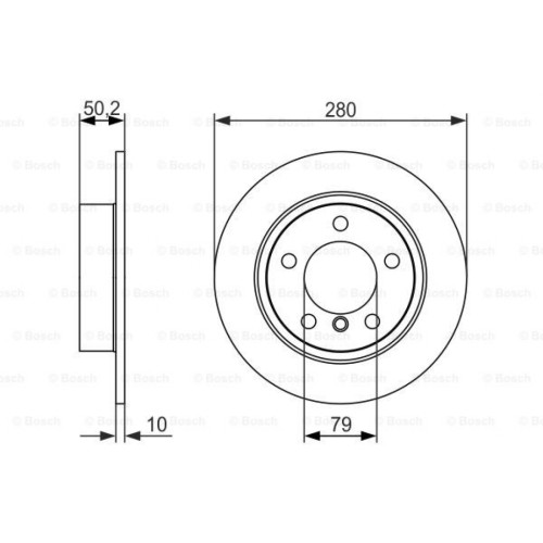 Гальмівний диск Bosch 0 986 479 728