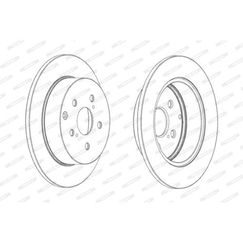 Гальмівний диск FERODO DDF1881C