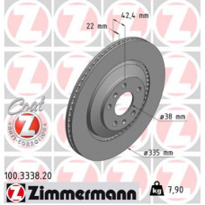 Гальмівний диск ZIMMERMANN 100.3338.20