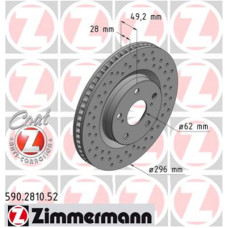 Гальмівний диск ZIMMERMANN 590.2810.52
