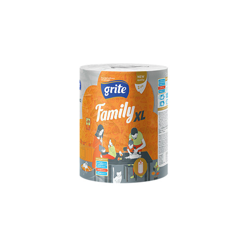 Паперові рушники Grite Family Jumbo XL 2 шари 1 рулон (4770023348613)