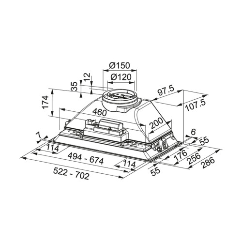 Витяжка кухонна Franke Inca Smart FBI 705 GR (305.0599.533)