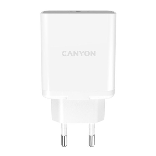 Зарядний пристрій Canyon PD 20W/QC3.0 18W WALL Charger with 1-USB A+ 1-USB-C (CNE-CHA20W03)