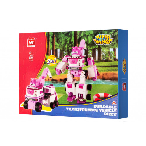 Конструктор Super Wings Small Blocks 2-in-1 Buildable Transforming Vehicle Dizzy, Ді (EU385006)