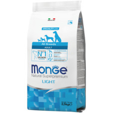 Сухий корм для собак Monge Dog All breeds Adult Light лосось з рисом 2.5 кг (8009470011228)