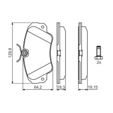 Гальмівні колодки Bosch 0 986 460 939