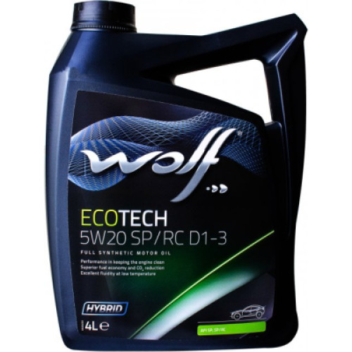 Моторна олива Wolf ECOTECH 5W20 SP/RC D1-3 4л (1050525)