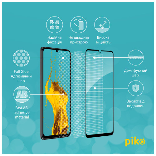 Скло захисне Piko Full Glue ZTE Blade V40 Vita (1283126545702)