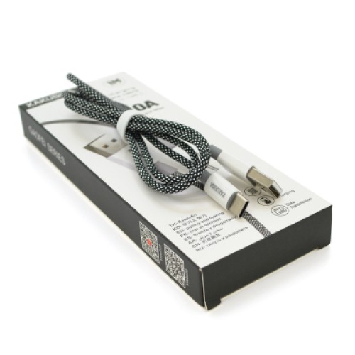 Дата кабель USB 2.0 AM to Lightning 1.0m KSC-028 JINDIAN Black 2.4A iKAKU (KSC-028-B-L)