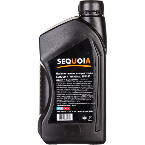 Моторна олива SEQUOIA 4T-Original 10W40 1л (4T-Original 10W40)