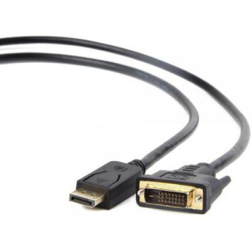 Кабель мультимедійний Display Port to DVI 24+1pin, 1.8m Cablexpert (CC-DPM-DVIM-1.8М)