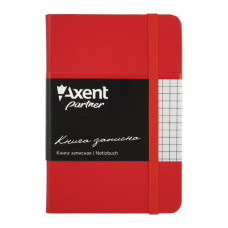 Канцелярська книга Axent Partner, 95*140, 96sheets, square, red (8301-03-А)