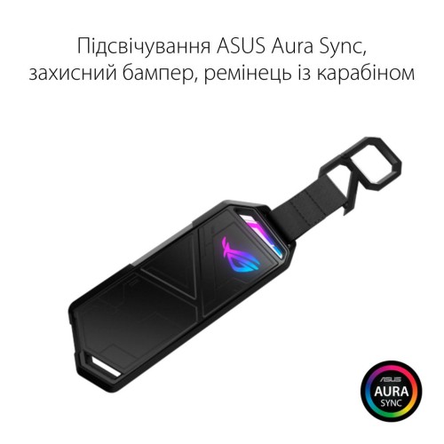 Кишеня зовнішня ASUS SSD M.2 PCIe NVMe STRIX ARION ESD-S1C/BLK/G/AS USB 3.1 Gen2 (ESD-S1C/BLK/G/AS)