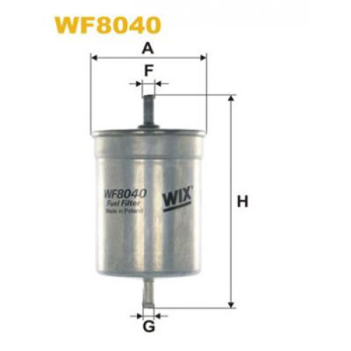 Фільтр паливний Wixfiltron WF8040