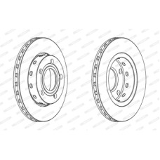 Гальмівний диск FERODO DDF1887C