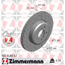 Гальмівний диск ZIMMERMANN 150.3480.52