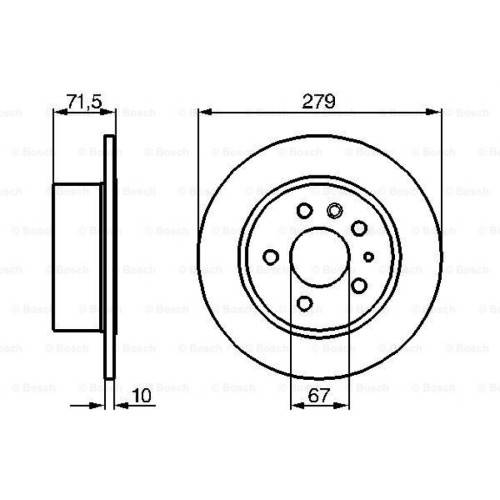 Гальмівний диск Bosch 0 986 478 199