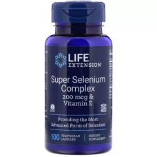 Мінерали Life Extension Супер Комплекс Селен, Super Selenium, 100 вегетаріанські кап (LEX-17781)