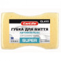 Губка для миття CarLife SUPER з великими порами 195x130x70mm, жовта (CL-415)