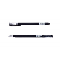Ручка гелева Buromax FOCUS, RUBBER TOUCH, 0,5 мм, чорне чорнило (BM.8331-02)
