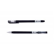 Ручка гелева Buromax FOCUS, RUBBER TOUCH, 0,5 мм, чорне чорнило (BM.8331-02)