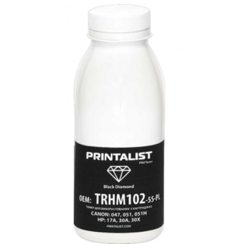 Тонер HP LJ Pro M102A/102W/130A, 55г Black Printalist (TRHM102-55-PL)